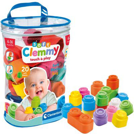 Picture of Clementoni Baby Clemmy Soft Blocks 20 pcs Bag